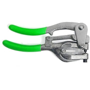Manual hand punch with interchangeable dies for sheet metal and aluminum