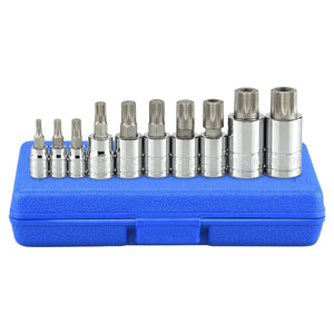 Neiko 10 Pc. XZN Triple Square Spline Bit Metric Socket Set 10056A - ToolPlanet