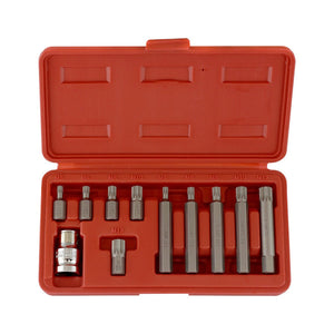 Neiko Tools 11 pc 12 Point Spline Bit Set 10078A - ToolPlanet