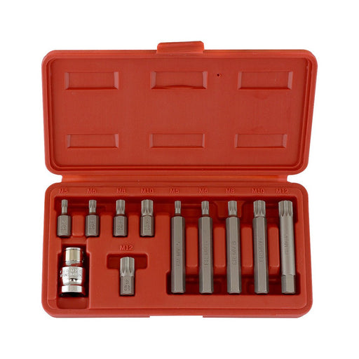 Neiko Tools 11 pc 12 Point Spline Bit Set 10078A - ToolPlanet