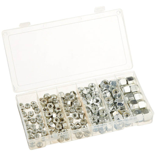 Neiko Tools 150 piece Nylon Lock Nut Assortment (Jam Nuts) 50432A - ToolPlanet