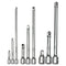 Neiko Tools 9 piece Chromium-Vanadium Wobble Extension Bar Set 00249A - ToolPlanet