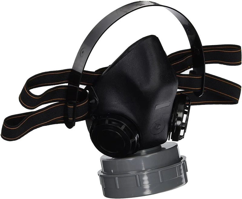 Close up view of the 3 inch filter cartridge for the Neiko 53883A half mask respirator.