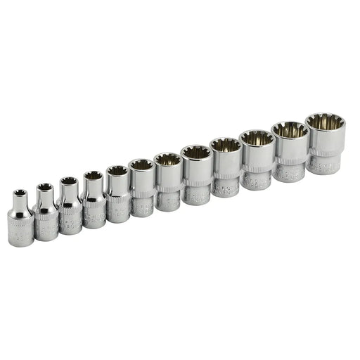 universal spline sockets showing the specialized 12-point internal geometry