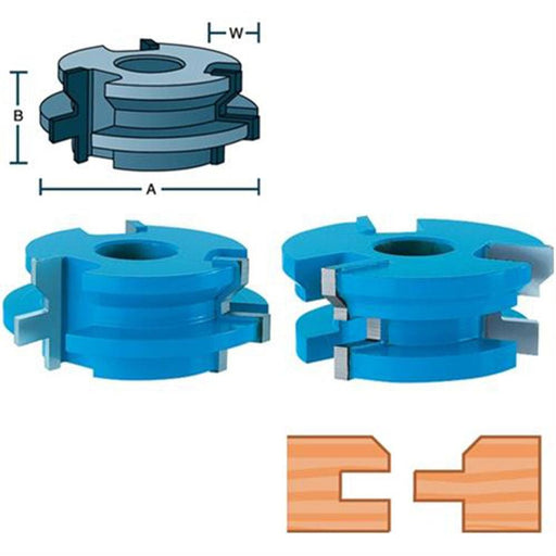 Roman Carbide 1 Inch V Paneling Cutter Set 3/4 Bore DC2123 - ToolPlanet