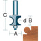 Roman Carbide 1/4 In. Corner Bead Cutter Router Bit 1/4" Shank DC1545 - ToolPlanet