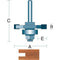 Roman Carbide 1/4 Inch Slot Cutter Router Bit 1/2" Shank DC1104 - ToolPlanet