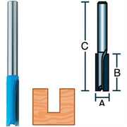 Roman Carbide 1/4 x 1 Straight Extra Long Router Bit 1/4 Shank DC1805 - ToolPlanet