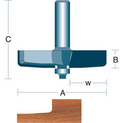Roman Carbide 2-5/8 Inch 5 degree Face Cut Panel Router Bit DC1399 - ToolPlanet