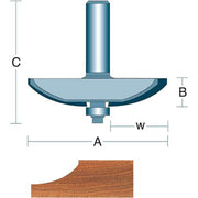Roman Carbide 2-5/8 Inch Convex Panel Router Bit 1/2" Shank DC1403 - ToolPlanet