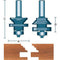 Roman Carbide 2 Classical Stile Rail Router Bit Set 1/2 Shank DC1651 - ToolPlanet