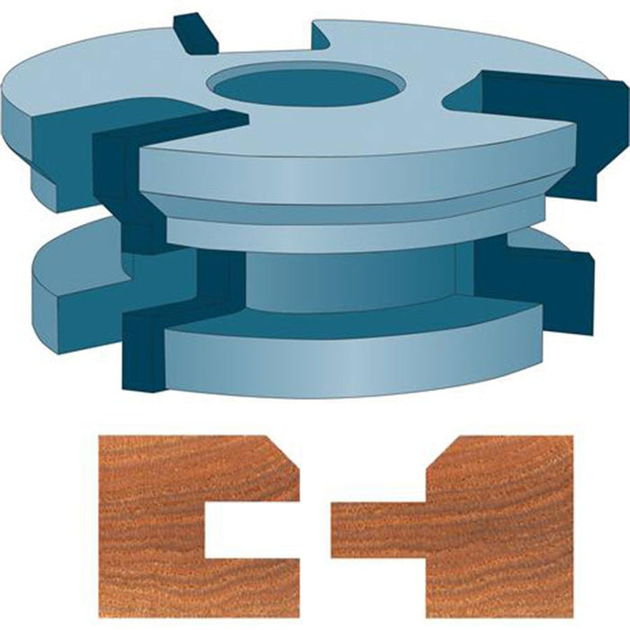 Roman Carbide 5/8 Inch V-Groove Paneling Cutter Set 3/4 Bore DC2121 - ToolPlanet