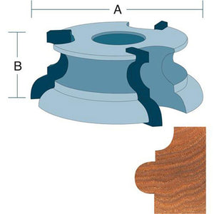 Roman Carbide Cove and Full Bead Shaper Cutter 3/4 Inch Bore DC2114 - ToolPlanet