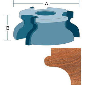 Roman Carbide Cove and Round Nose Shaper Cutter 3/4 Inch Bore DC2113 - ToolPlanet