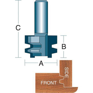 Roman Carbide Drawer Lock Router Bit 1/2" Shank DC1330 - ToolPlanet