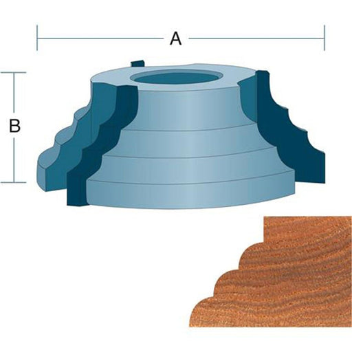 Roman Carbide Quarter Bead Shaper Cutter 3/4 Inch Bore DC2107 - ToolPlanet