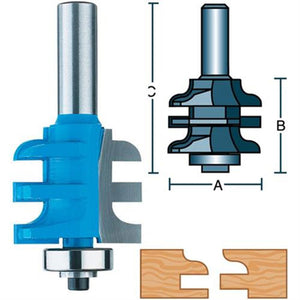 Roman Carbide Roman Ogee Stile and Rail Router Bit 1/2" Shank DC1691 - ToolPlanet