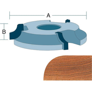 Roman Carbide Shaper Cutter 1/4 In Radius Corner Round 3/4 Bore DC2059 - ToolPlanet