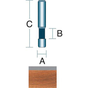 Roman Carbide Solid Carbide Flush Trim / Laminate Router Bit DC1455 - ToolPlanet
