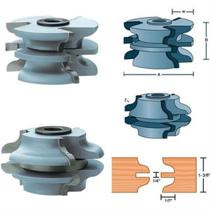 Roman Carbide Stile Rail Ogee Shaper Cutter Passage Door 1-1/4 DC2181 - ToolPlanet