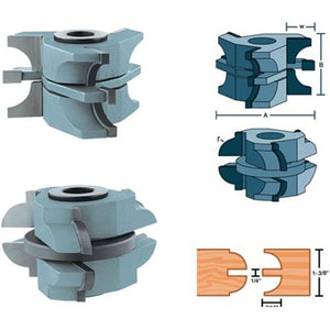 Roman Carbide Stile Rail Quarter Round Passage Door Cutter 1-1/4 DC2182 - ToolPlanet