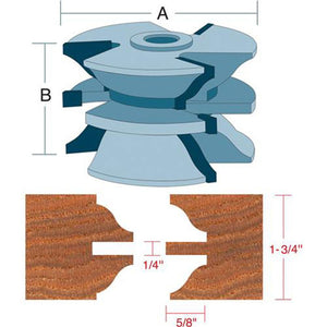 Roman Carbide Stile Rail Roman Ogee Entry Door Shaper Cutter DC2174 - ToolPlanet