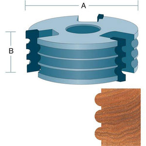 Roman Carbide Triple Bead Shaper Cutter 3/4 Inch Bore DC2095 - ToolPlanet