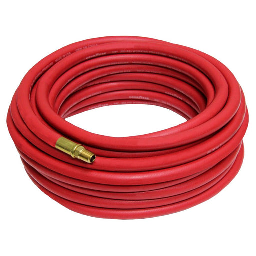 Rubber Air Hose - 1/2" x 25' x 1/2" Oil Resistant Red - ToolPlanet