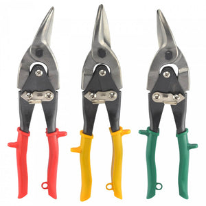 Set of 3 Aviation Tin Snips Snip Left Right Straight - ToolPlanet