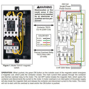 Shop Fox 220V Single Phase Magnetic Switch 3 HP D4153 - ToolPlanet