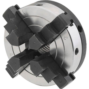 Shop Fox 3 Inch 4 Jaw Lathe Chuck 1 Inch x 8 TPI D4054 - ToolPlanet