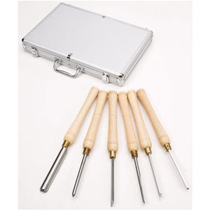 Shop Fox 6 Pc. Lathe Chisel Set Ash HSS High Speed Steel D3787 - ToolPlanet