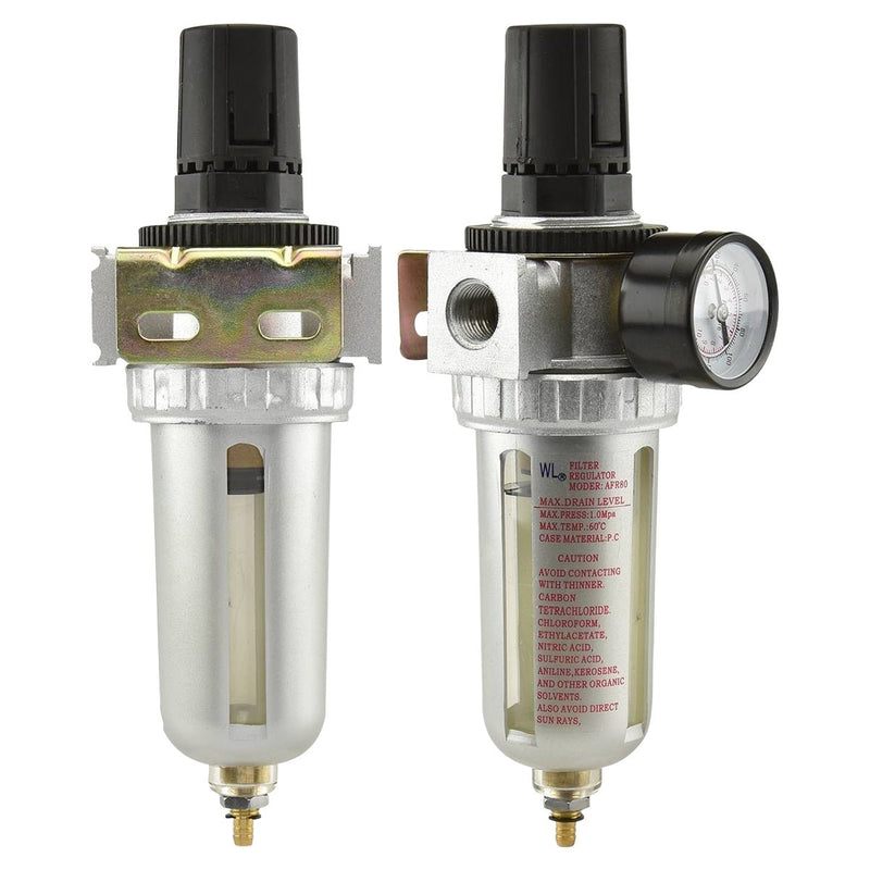 Single Unit Air Compressor Line Filter Regulator - ToolPlanet