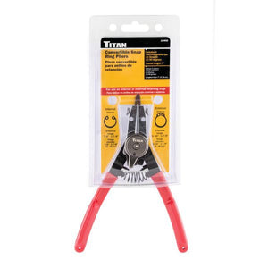 Snap Ring Pliers Convertible Interchangeable 4 Tips Titan 18400 - ToolPlanet