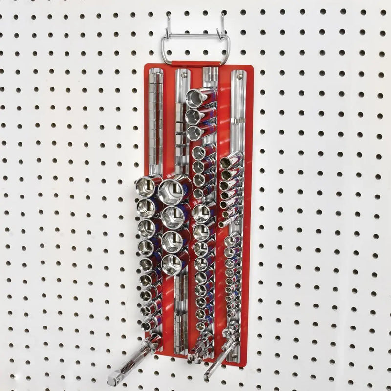 Socket Organizer - 80 pc. Socket Rail Rack Storage Tray 1/4, 3/8, 1/2
