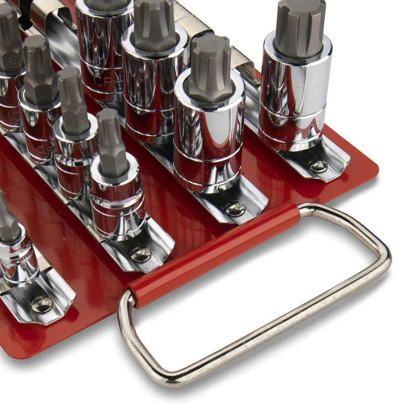 Socket Organizer - 80 pc. Socket Rail Rack Storage Tray 1/4, 3/8, 1/2