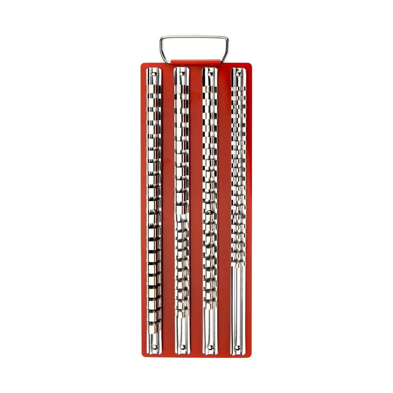 Socket Organizer - 80 pc. Socket Rail Rack Storage Tray 1/4, 3/8, 1/2