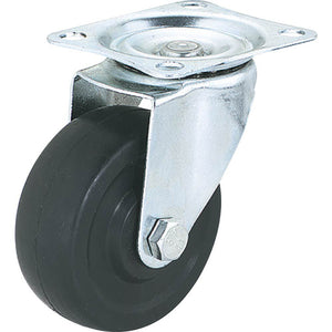 Steelex 2 Inch Swivel Wheel Caster Black Rubber 65 lbs D2622 - ToolPlanet