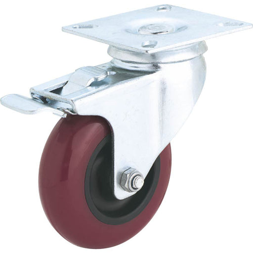 Steelex 3 In Caster Polyurethane Swivel Wheel Double Locking D2608 - ToolPlanet