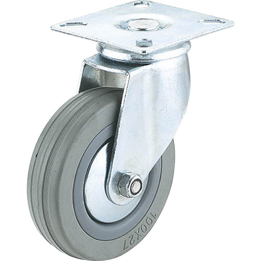 Steelex 3 Inch Caster Gray Rubber Swivel Wheel 150 lbs D2594 - ToolPlanet