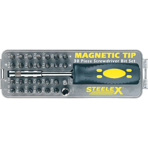 Steelex 30 pc Magnetic Screwdriver and Bit Set D2032 - ToolPlanet