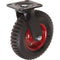 Steelex 6 Inch Caster Black Rubber Knobby Swivel Wheel 330 lbs D2580 - ToolPlanet