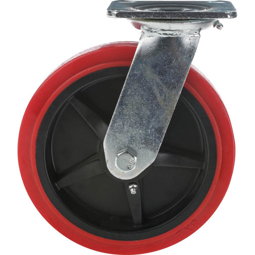 Steelex 8 Inch Caster Polyurethane Swivel Wheel 1,100 lbs D2577 - ToolPlanet