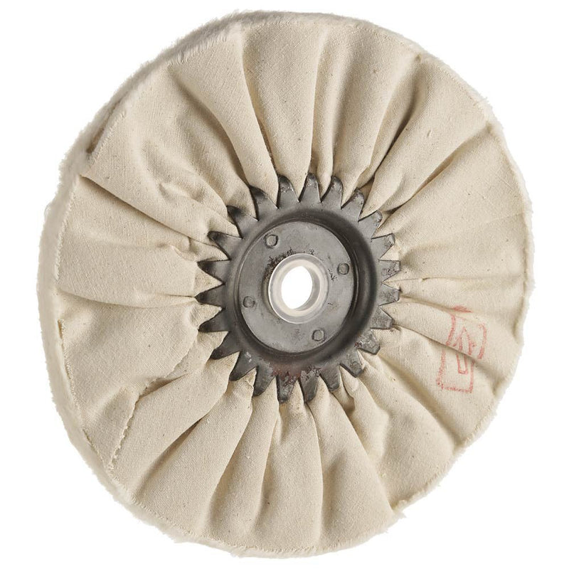 Steelex Buffing Wheel Soft Cotton Airway 6 Inch x 1/2 Hole D2518 - ToolPlanet