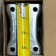 Tape measure showing the 2-3/4 inch center to center mounting hole length on the Steelex D4176 caster.
