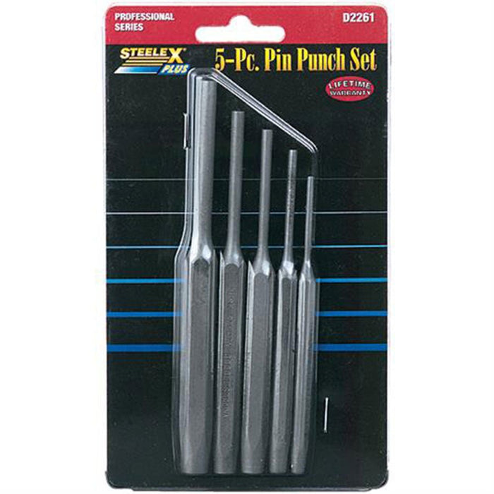 Steelex Plus 5 pc Drive Pin Punch Set D2261 - ToolPlanet