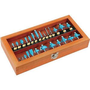 Steelex Router Bit Set 26 Pc. 1/4 Inch Carbide Tipped D3728 - ToolPlanet