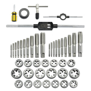 Tap and Die Set 45 Pc. Metric High Speed Steel Alloy with Case - ToolPlanet