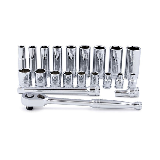 Titan Tools 21 Pc 3/8 Inch Dr. SAE Socket Set 68001 - ToolPlanet