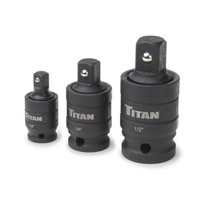 Titan Tools 3 Pc Pin-Free Locking Impact U Joint Set 16151 - ToolPlanet